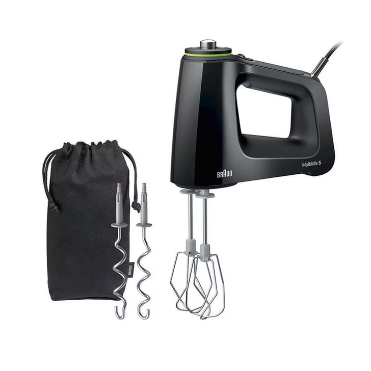 HM5100 Braun hand mixer- beaters dough hooks accessory bag